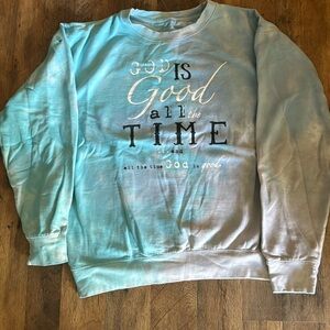 Women’s blue sweater